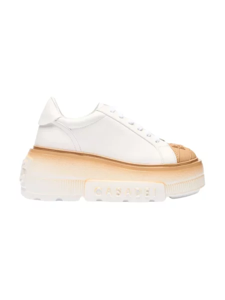 Sneakersy Casadei skórzane białe