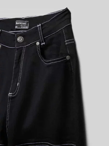 Jeansy z detalem z logo Blue Effect czarne