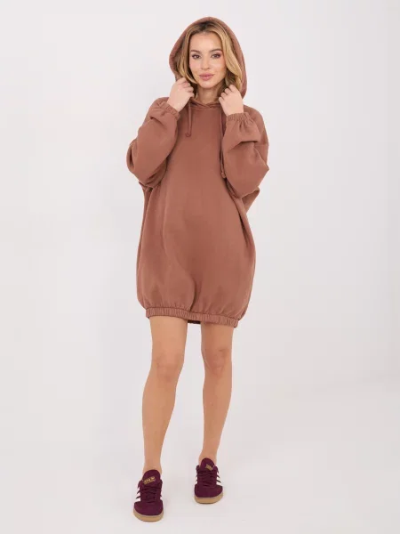 Rochie Factory Price cu glugă maro