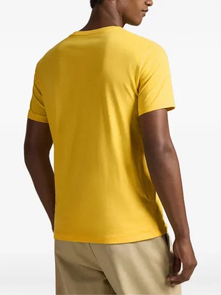 Поло тениска Polo Ralph Lauren бродирана жълто