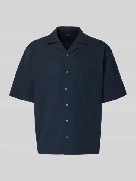 Koszula casualowa o kroju relaxed fit z wykończeniem seersucker model LAPISY_M' Boss Orange