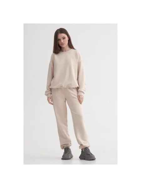 Костюмный спортивный костюм Es8 бежевый