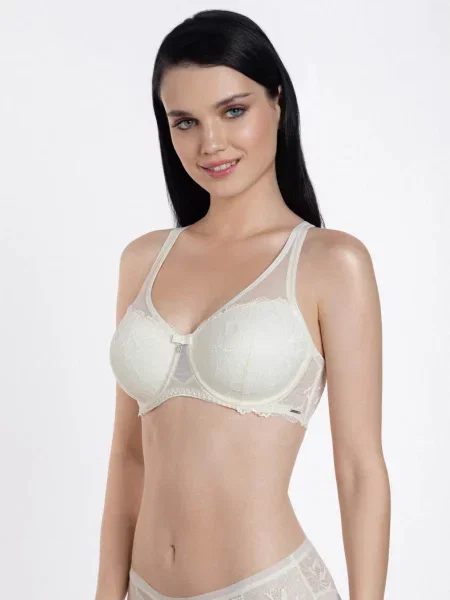 Бюстгальтер с плотной чашкой білий