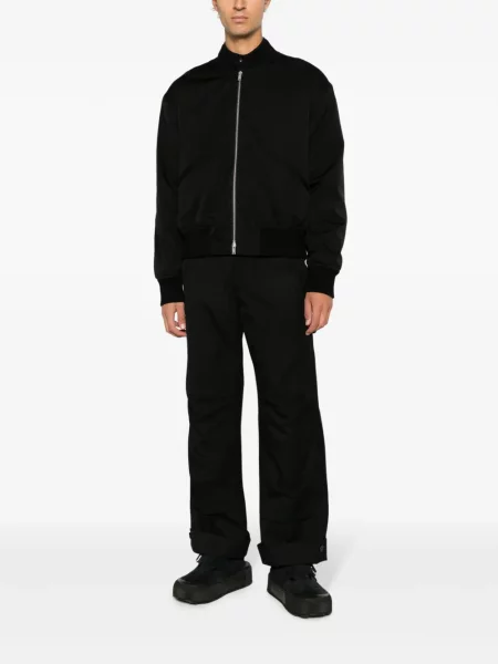 Kurtka bomber Jil Sander wełniany czarny