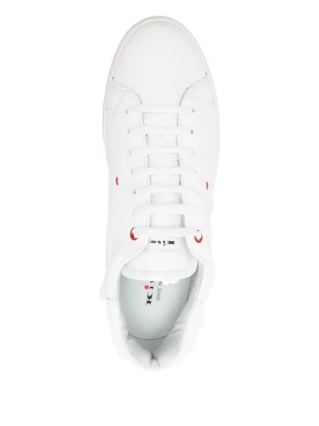 Sneakerși Kiton din piele alb