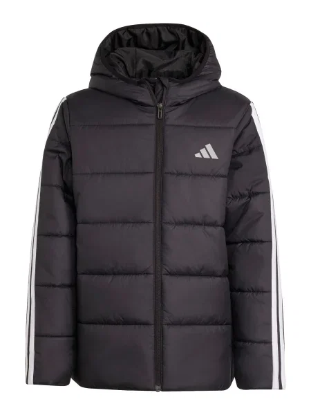 ADIDAS SPORTSWEAR Αθλητικό μπουφάν Essentials μαύρο λευκό