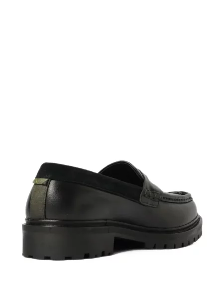Pantofi loafer Barbour din piele negru
