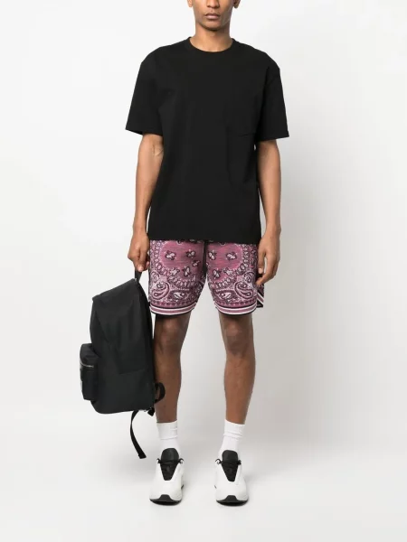 Σορτς Amiri με σχέδιο paisley μωβ
