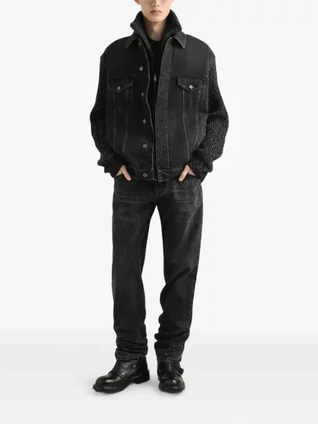 Geacă de blugi Dolce & Gabbana tricotate negru