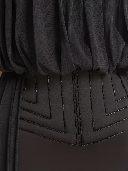 Rochie maxi Gemy Maalouf drapată negru