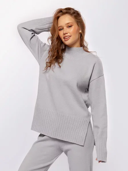 Светр Sewel світло-сірий вовна/акрил сірий