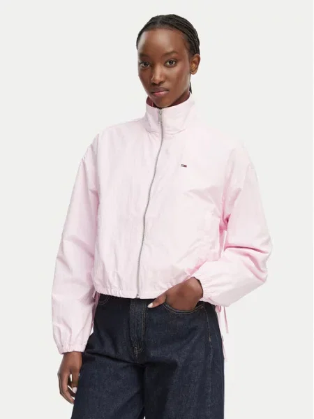 Tommy Jeans Μπουφάν μεταβατικό Ανοιχτό ροζ