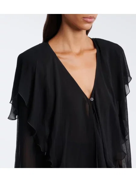 Bluză Blumarine cu volane negru
