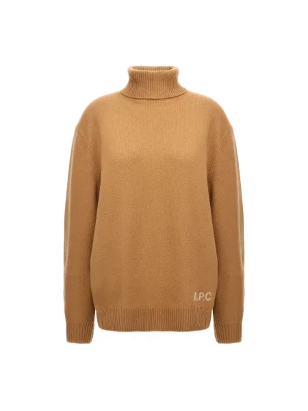 Sweter A.p.c. wełniany brązowy