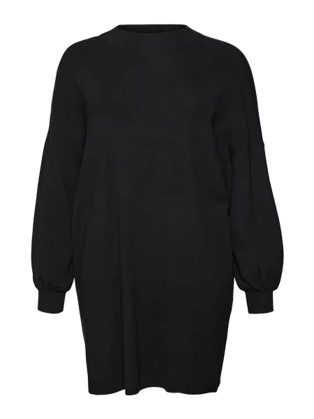 Vero Moda Curve Rochie tricotată Nancy Regular Fit negru