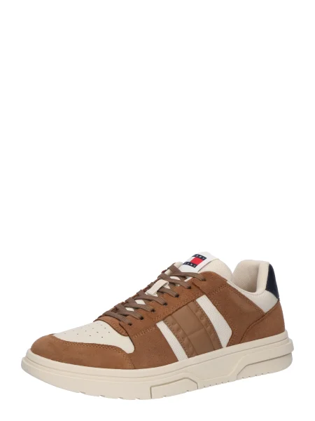 Sneakerși Tommy Jeans de lână bej