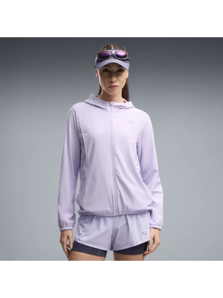 PUMA kurtka do biegania VELOCITY OdzieÅ¼ XXS fioletowy