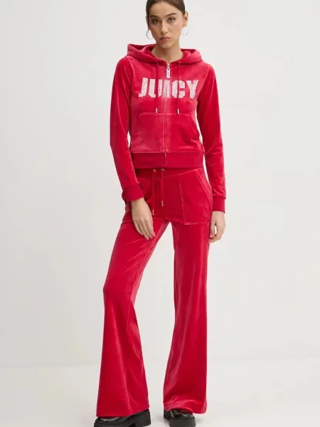 Спортивні штани Juicy Couture однотонні червоний