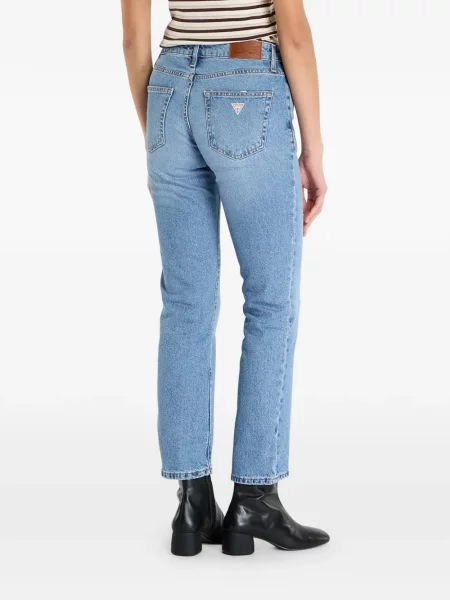 Blugi Guess cu autograf albastru