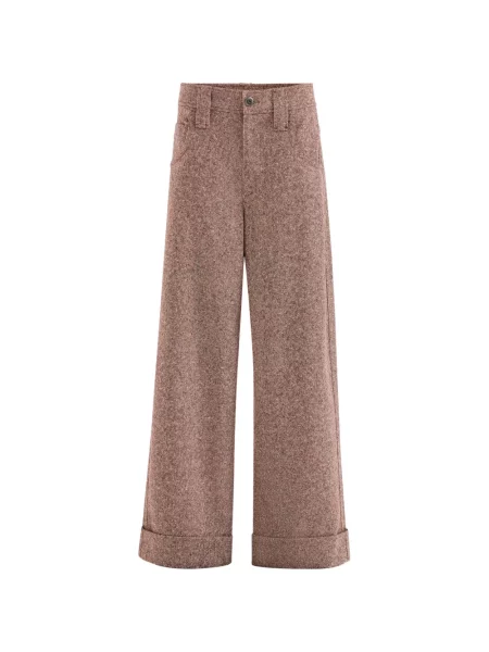Pantaloni Brunello Cucinelli de lână cu 5 buzunare roșu