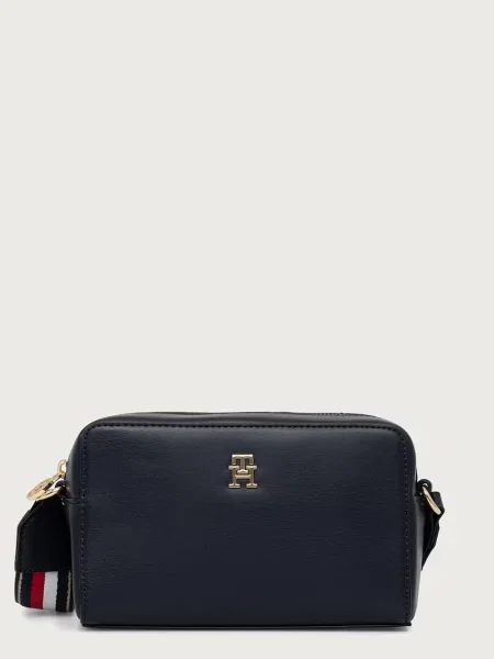 Tommy Hilfiger Geantă Th Joy Camera Bag Corp Bleumarin alb