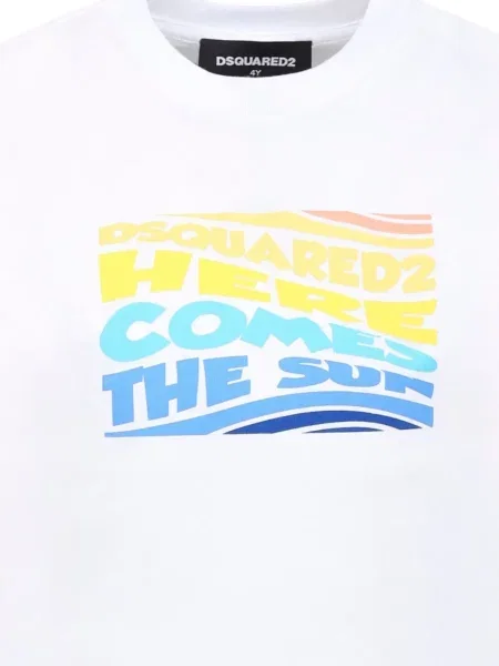 Dětské tričko Dsquared2 bílé