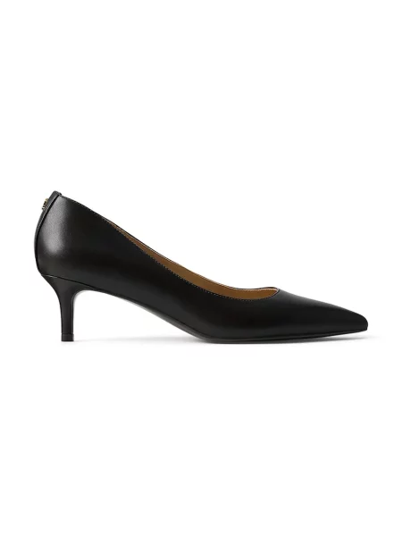 Kožené lodičky Lauren Ralph Lauren Adrienne čierna