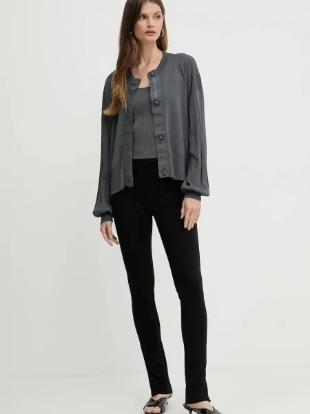 Pinko Pantaloni țigarete PASSATA | Slim Fit | high waist negru