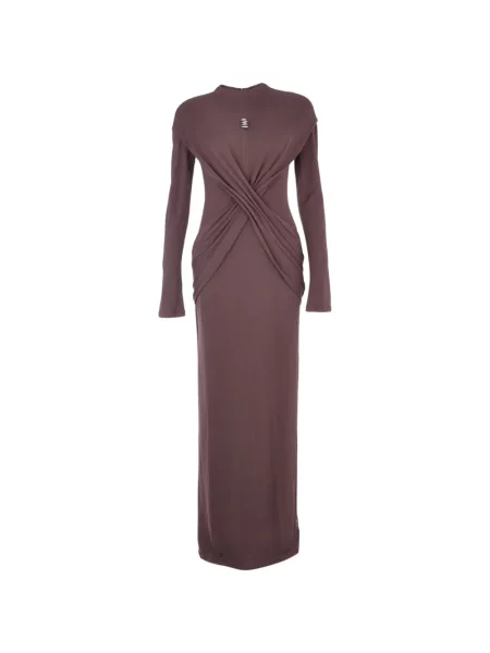 Maksi sukienka maxi Chats By C.dam garniturowa brązowa