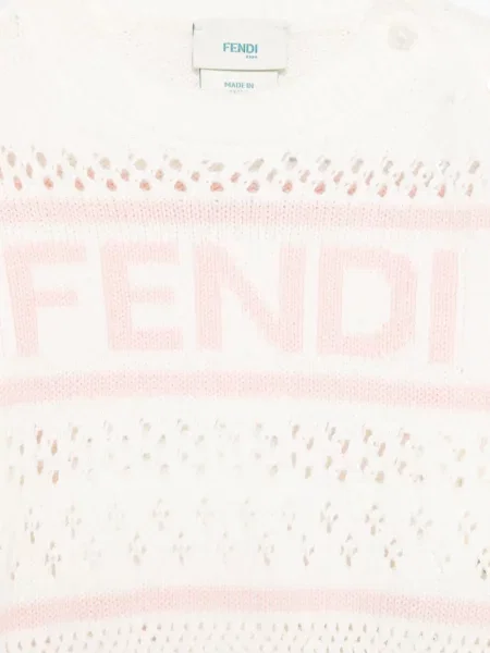 Pulover copii Fendi alb