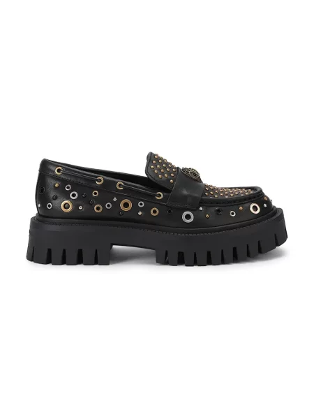 Kurt Geiger London mokasini usnjeni Studded Chunky Loafer črna