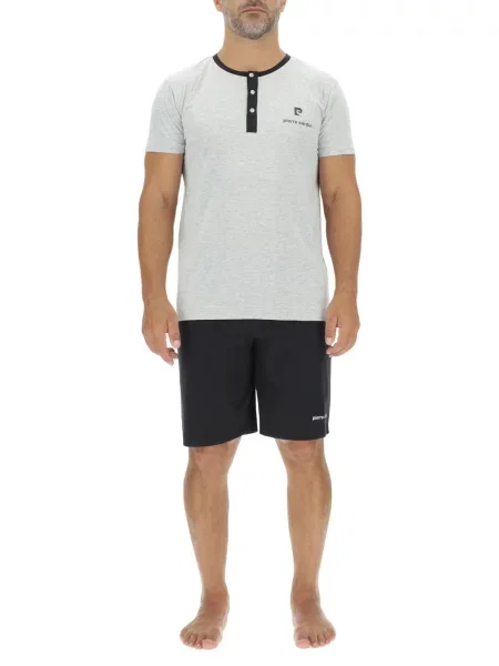 PIERRE CARDIN Pijama scurtă negru