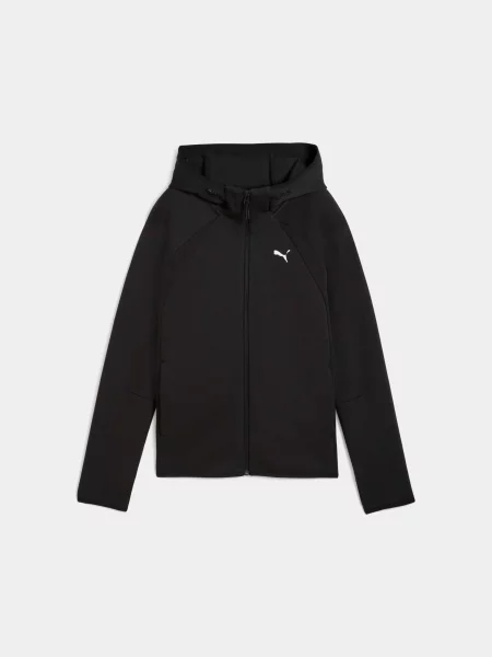 Кофта спортивна PUMA Evostripe Full-zip Hoodie комбінований верх чорний