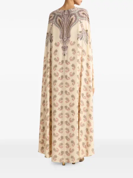 Rochie Etro de mătase cu imagine de costum