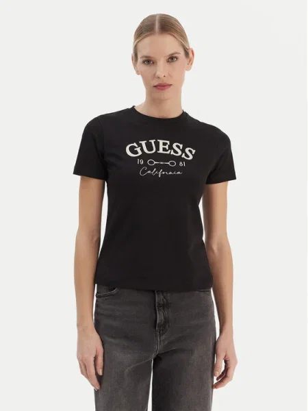 Тениска Guess черно