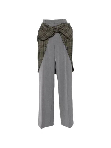 Pantaloni Vivetta în carouri gri