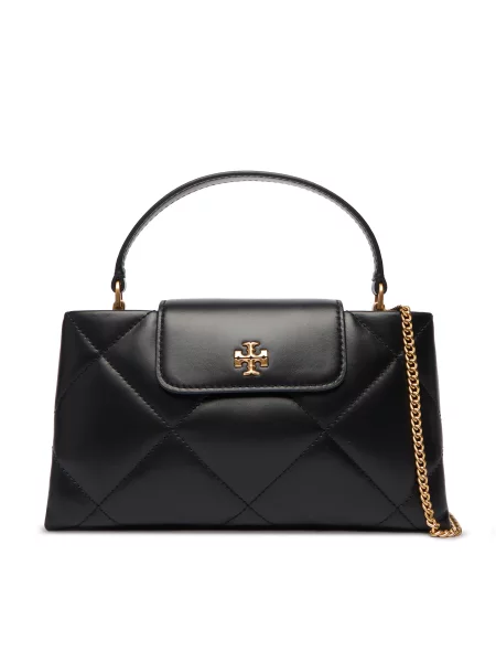 Сумка Tory Burch Kira Diamond Quilt East-West Top Handle чорний