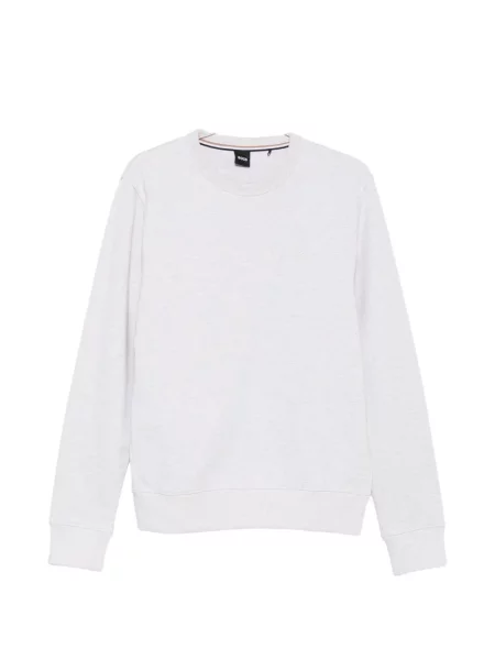 Pulover Boss cu broderie gri