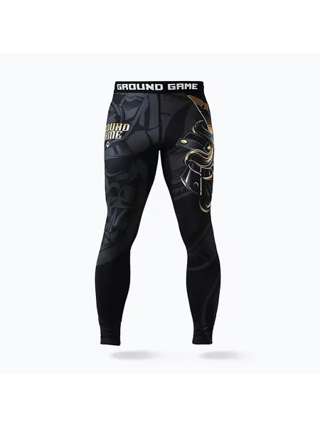 Ground Game Oni Samurai legíny MMA černé