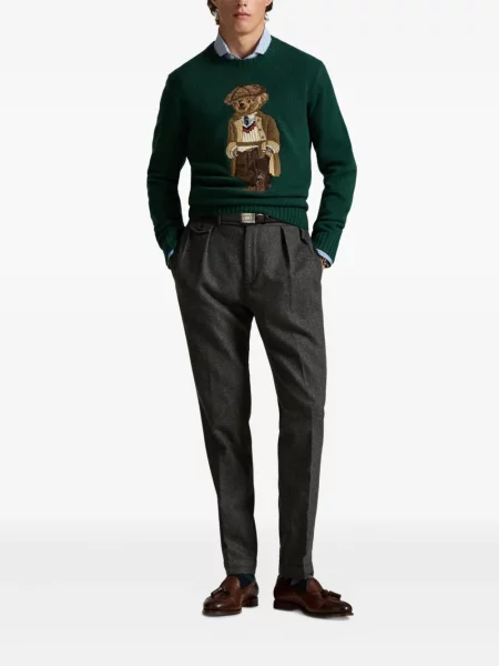 Ριγέ polo Polo Ralph Lauren με κουκούλα με αυτόγραφο λευκό