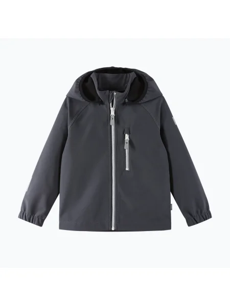 Gyerek softshell dzseki Reima Vantti soft black. Méret: 80 cm fekete
