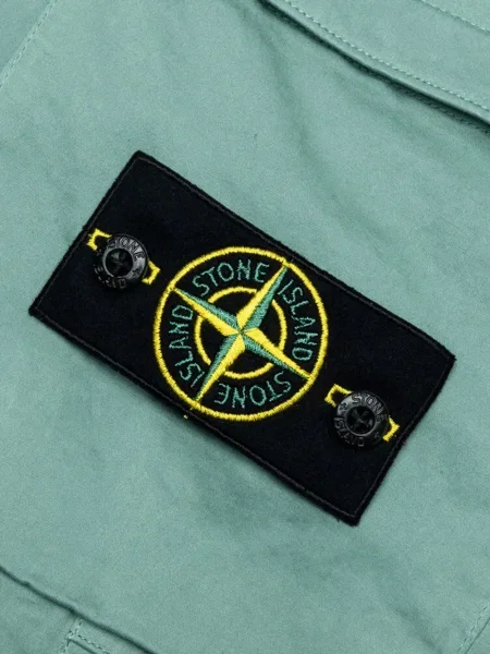 Pantaloni cargo Stone Island cu strasuri verde