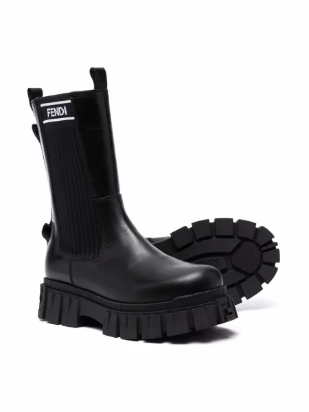 Botki dziecięce Fendi czarne