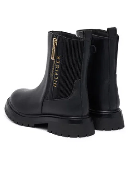 Škornji Tommy Hilfiger Ashlyn M črna