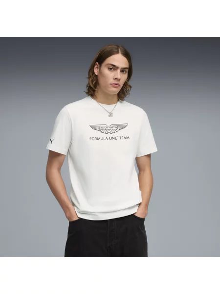 Koszulka PUMA x ASTON MARTIN ARAMCO TEAM Essentials Akcesoria S biały