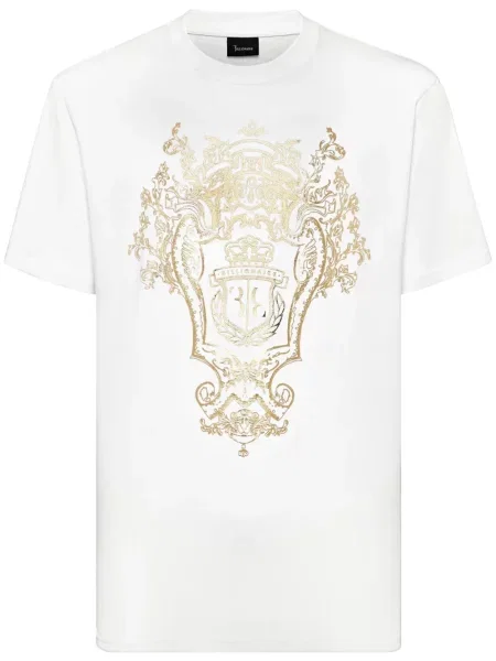 Tricou Billionaire cu imagine alb