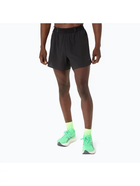 Pantaloni scurți de alergare pentru bărbați ASICS Metarun performance black negru