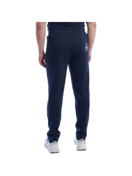 Pantaloni La Martina albastru