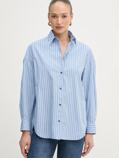 BOSS Orange cămașă pentru femei din C Bostatta albastru