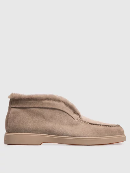 Замшеві кросівки Santoni сірі